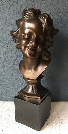 Bust, Sculpture - Bronze (patinated), Marble - Early 20th century