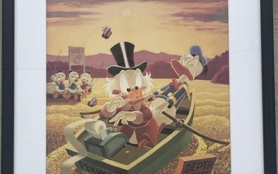 Carl Barks - Only a Poor Old Man - beautiful print with original signature insert