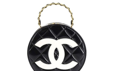 Chanel - Matelasse Round Vanity Handbag