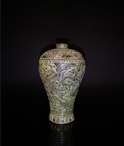 Chinese Bronze Dragon Vase