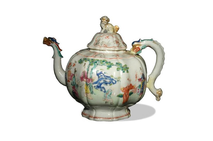 Chinese Export Style Famille Rose Pot, 18th Century