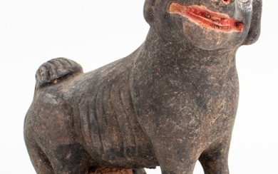 Chinese Han Pottery Figure of A Dog