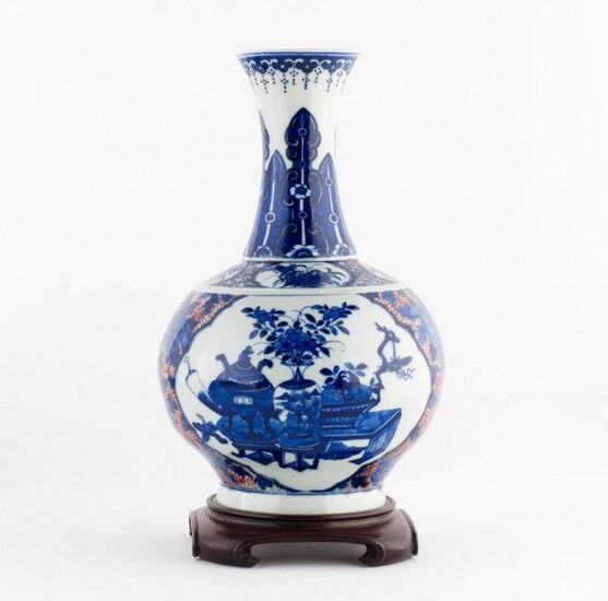Chinese Porcelain Kangxi Bottle Shaped Vase
