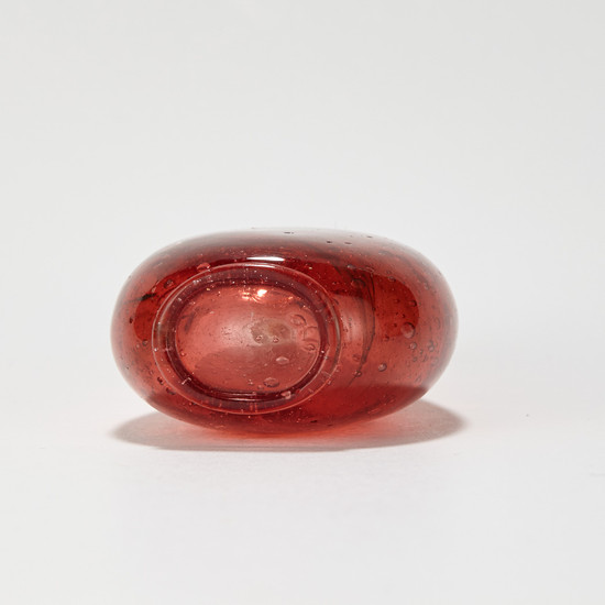 Chinese Red Glass Snuff Bottle