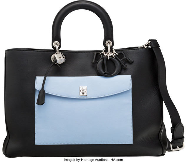 Christian Dior Diorissimo Leather Pocket Tote Bag Condition: 3...