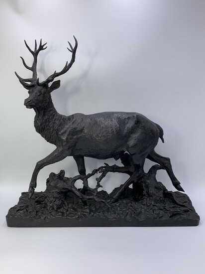 Christophe Fratin "The Proud Stag" Sculpture