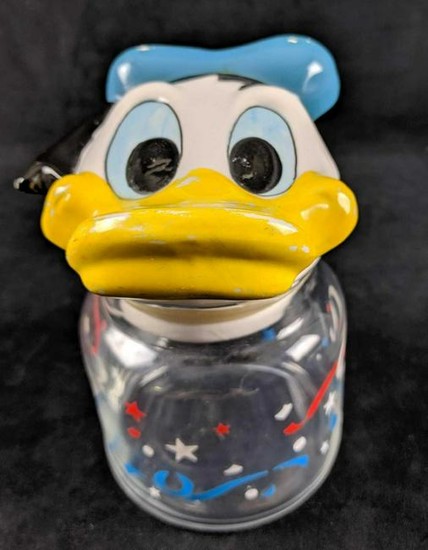 DIsney Vintage Donald Duck Candy Jar