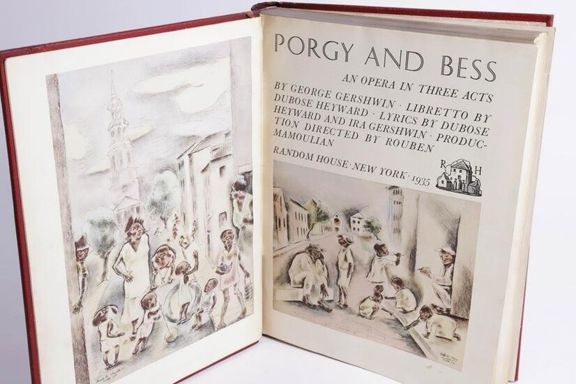 Deluxe Limited Edition #161 of 250 Porgy and Bess Libretto an Opera in Three Acts by George Gershwin