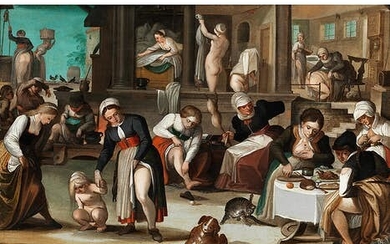 Deutscher Maler des ausgehenden 16. Jahrhunderts, DIE FLOHHATZ