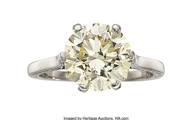 Diamond, White Gold Ring Stones: Round brilliant-cut diamond weighing...