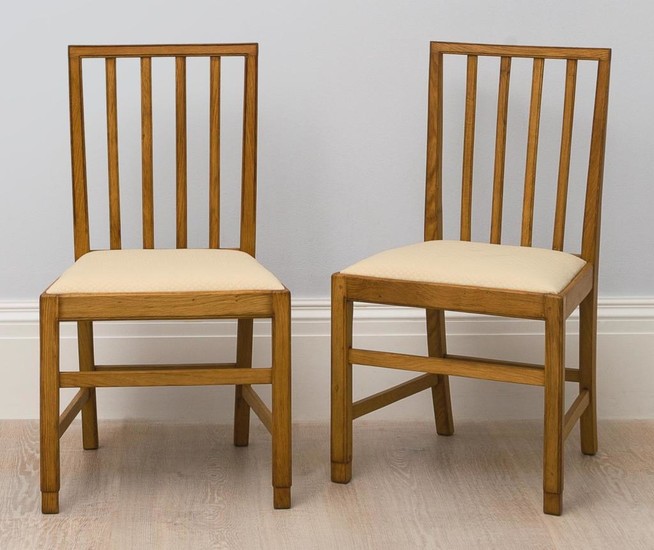 EDWARD BARNSLEY | SET OF TEN CHAIRS AND TWO ARMCHAIRS