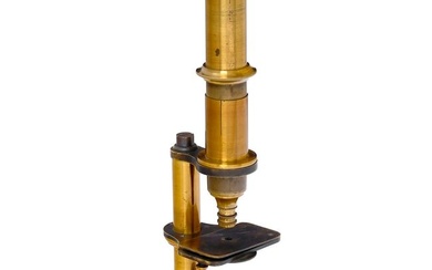Early German Brass Microscope, c. 1870