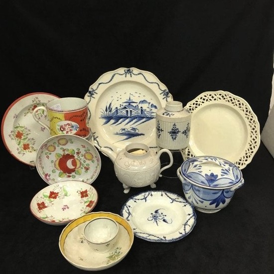 English 18th Century Pottery Articles Including