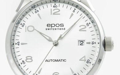 Epos - Stainless steel Men's Automatic watch - 3427/F-SLV/ARAB - Men - 2011-present