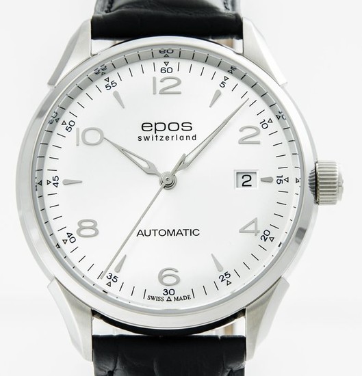 Epos - Stainless steel Men's Automatic watch - 3427/F-SLV/ARAB - Men - 2011-present
