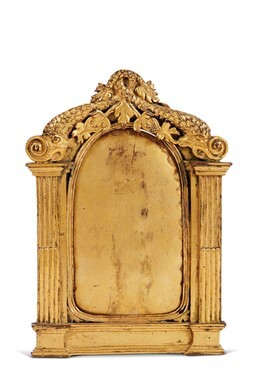 Firenze, secolo XVI CORNICE PER PLACCHETTA in bronzo dorato...