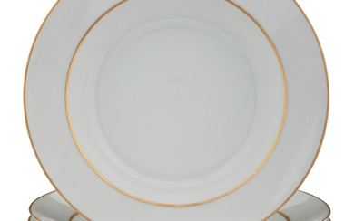Five Russian Imperial Porcelain Factory Soup Plates from the “Gatchina Palace” Service