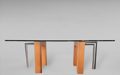 Fontana Arte - Daniela Puppa - Ercole - Table - Glass, Steel, Wood