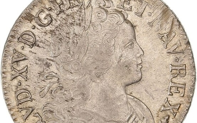 France. Louis XV (1715-1774). Ecu de France-Navarre 1718-X, Amiens