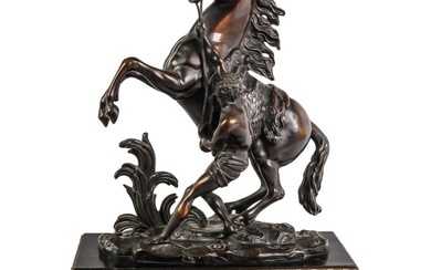 French Bronze Horse Statue after Guillaume Coustou