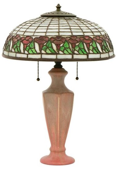Muncie Pottery & Bigelow, Kennard & Co. Table Lamp