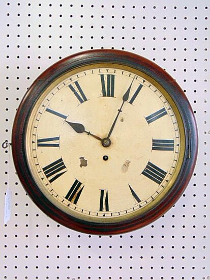 Fusee Wall Clock, Pub, Railway, 8 day Fusee- Gut Cable.