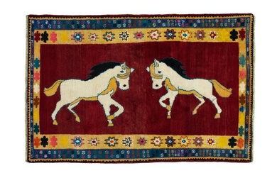 Gabbeh - Horses - Collector piece - Rug - 184 cm - 122 cm