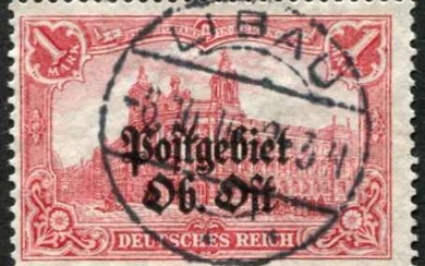 German Occupation World War I Postal Area Uppper...
