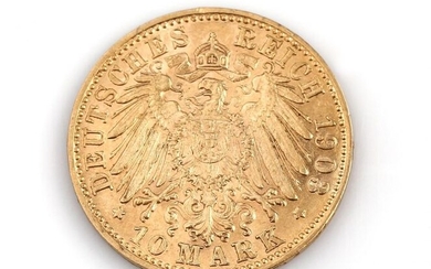 Germany - Bavaria - 10 Mark 1903-D - Gold