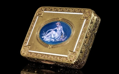 Golddose mit Empire-Miniatur