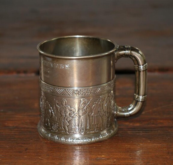 Gorham Sterling Christening Mug Dated 1882