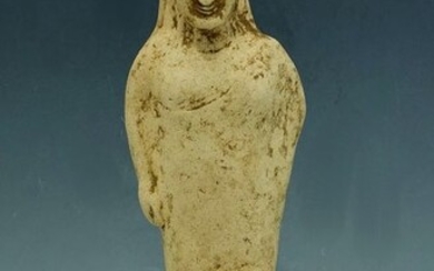 Greek Rhodian Terracotta Statuette Of Goddess Kore - 190mm height