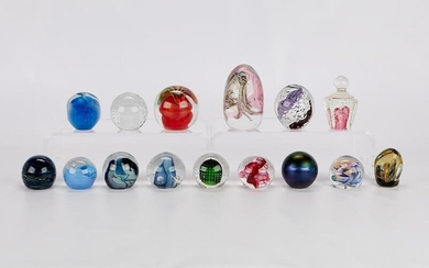 Group 15 Glass Paperweights