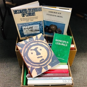 Group of Books on American Pottery and Ceramics, two boxes.