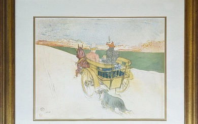 HENRI DE TOULOUSE LAUTREC after, (1864-1901), Partie de Campagne (1897), offset lithograph, 39 x 51cm