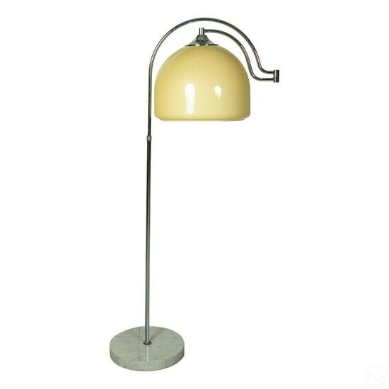 Harvey Guzzini Italian Chrome Modernist Floor Lamp