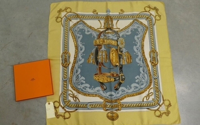 Hermes silk scarf "Bride de Cour" with box