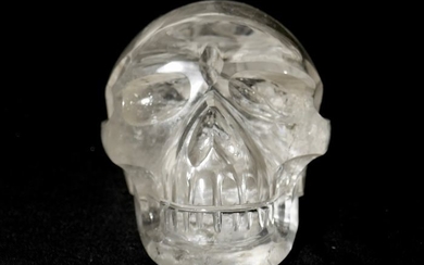 Hyaline quartz Skull - 10.3×6.9×6.7 cm - 626 g