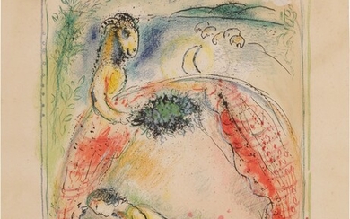 In the Land of the Gods: Plate XII (Mourlot 540; See Cramer Books 72), Marc Chagall
