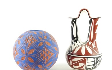 Indigenous Handmade Wedding Vase & Acoma Vase
