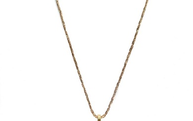 Italian 18k Yellow Gold and Lapis Lazuli Necklace