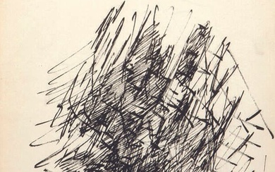 JACQUES GERMAIN (1915-2001) Composition Encre sur papier, double face, cachet du monogramme en bas à...