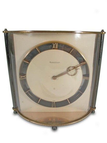 Jaeger LeCoultre curved glass front clock