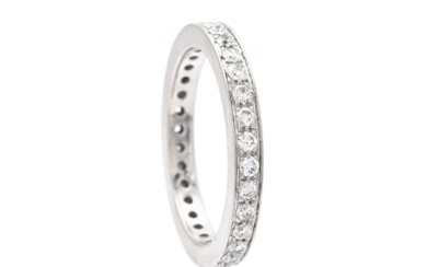 Jewellery Eternity ring FULL ETERNITY RING, platinum, 32 brilliant c...