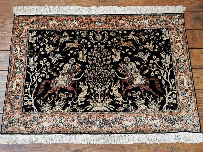 Kaschmir Seide Jagd - Tapestry - 125 cm - 83 cm