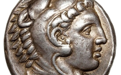 Kings of Macedonia. AR Tetradrachm,Alexander III. "the Great" (posthum, 250-175 BCE) Mesembria, Korinthischer Helm