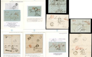 LOMBARDO VENETO PREFILATELICHE 1841/1862 - Bell'insieme di 9 lettere del...