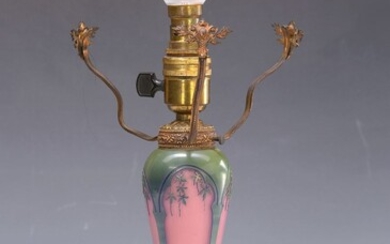 Lamp base, Michl, Nancy, around 1910, colorless glass,...