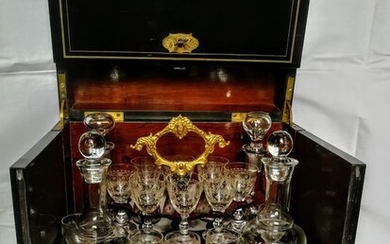 Liquor cabinet - Napoleon III Style - Glass, Wood - Early 20th century