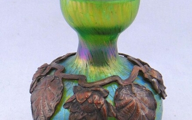 Loetz Papillon art glass vase
